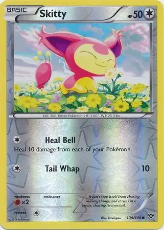 XY Skitty #104/146 reverse holo